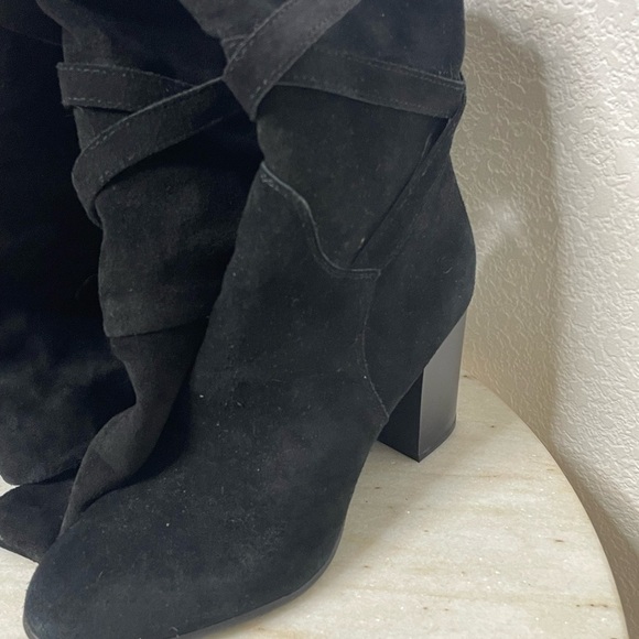 Sam Edelman boots thigh high Sable suede black sz 6 - Picture 7 of 13